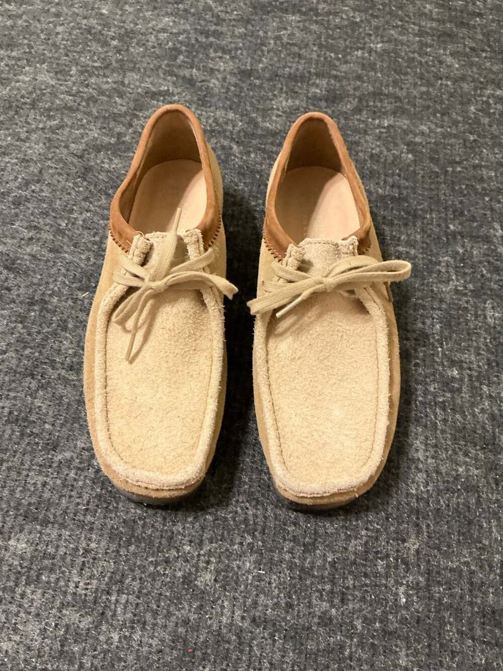 Clarks Originals Weaver Suede Shoes MensSize US 10 UK 9 Ivory Maple